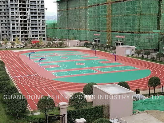 Instalação fácil pista de corrida de tartão superfície lisa espessura personalizada