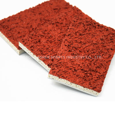 Material material vermelho da trilha da tartã do plutônio, espessura do revestimento 13mm dos esportes exteriores