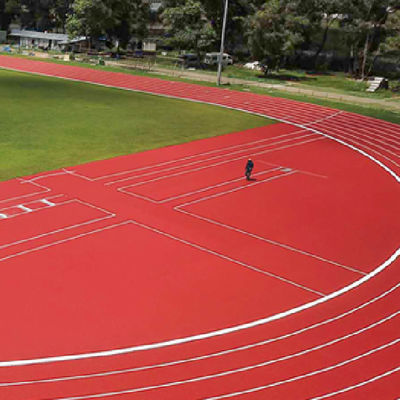 Espessura 13 mm 15 mm Pista de corrida Eco-friendly Material de rolo pré-fabricado Pista atlética Tartan de borracha
