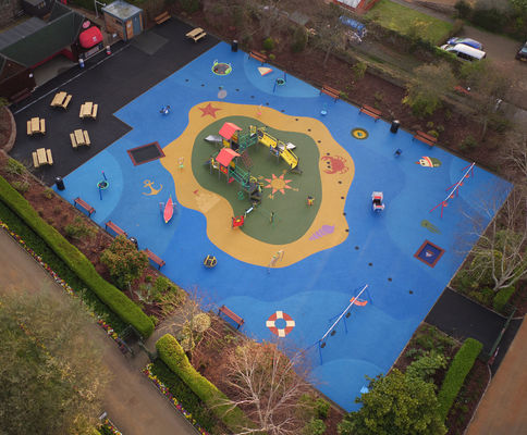 Pista de corrida de borracha de EPDM de cor personalizada com excelente durabilidade e absorção de choque resistência UV