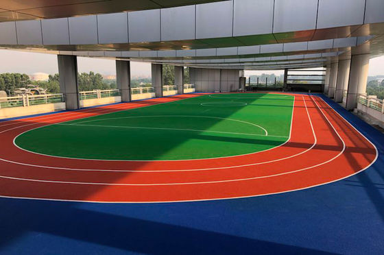 Pista de corrida de borracha EPDM PU personalizada com excelente absorção de choques e resistência UV