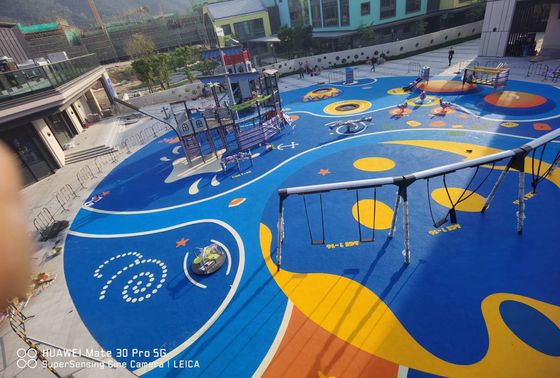 Pista de corrida de borracha EPDM de 10 mm com fácil instalação Excelente resistência ao deslizamento e à abrasão