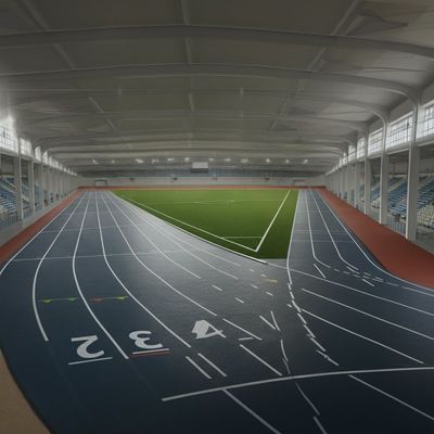 Pista de corrida da IAAF com atrito e absorção de choques para bases de concreto e asfalto