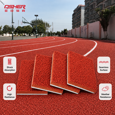 Solução de pista híbrida de corrida personalizada para campos esportivos escolares
