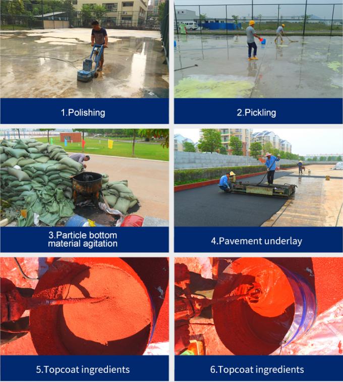 Completo derrame a espessura exterior sintética da pista de atletismo 13mm de IAAF 0