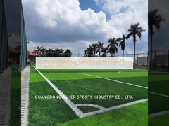 Grama artificial sustentável e ecológica para campos de futebol