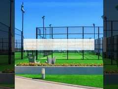 Solução Completa para Quadra de Padel: Cercamento, Estruturas de Alumínio, Vidro Temperado, Iluminação LED e Gramado Profissional - Compra Única