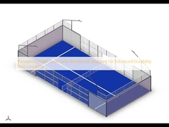 Quadra de Padel Panorâmica com Estrutura Reforçada para Maior Durabilidade e Longevidade