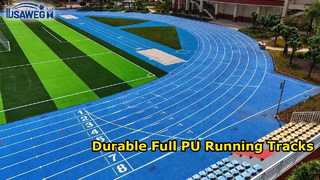 Soluções completas de pista de corrida em PU para parques esportivos municipais