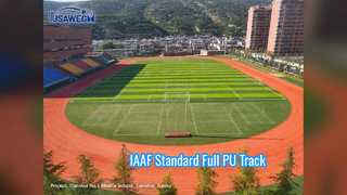 Padrão completo profissional da pista de atletismo 13mm do plutônio de IAAF
