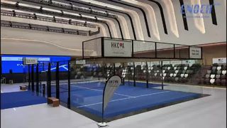 Projeto completo de instalação de quadra de padel interna em Hong Kong