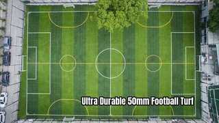 Relva de futebol artificial durável de 50 mm para campos de futebol